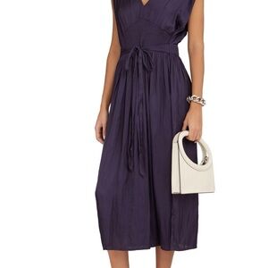 Sessùn Lavinia Purple Midi Dress Size L